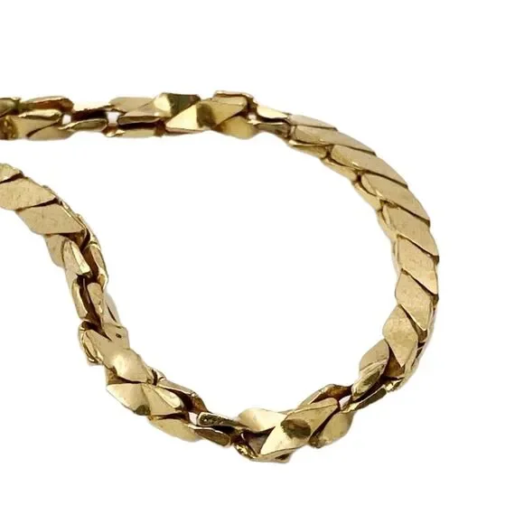 Givenchy (Authentic) Gold Bijoux Double G Serpentine Style Vintage Bracelet, EUC - Picture 3 of 8
